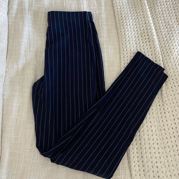 Forever 21 Pants - Forever 21 dark blue stripped leggings